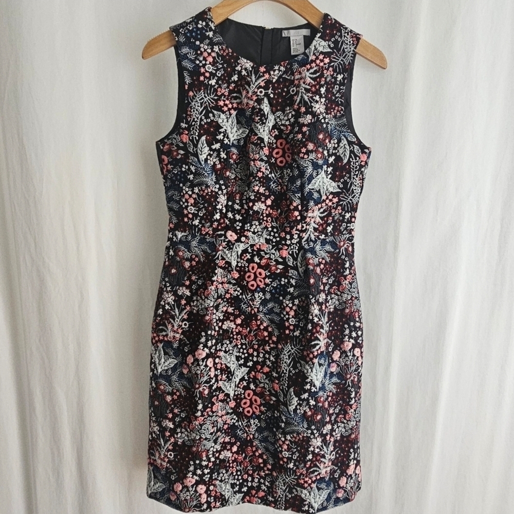 H&M Floral Embroidery Sleeveless Dress
